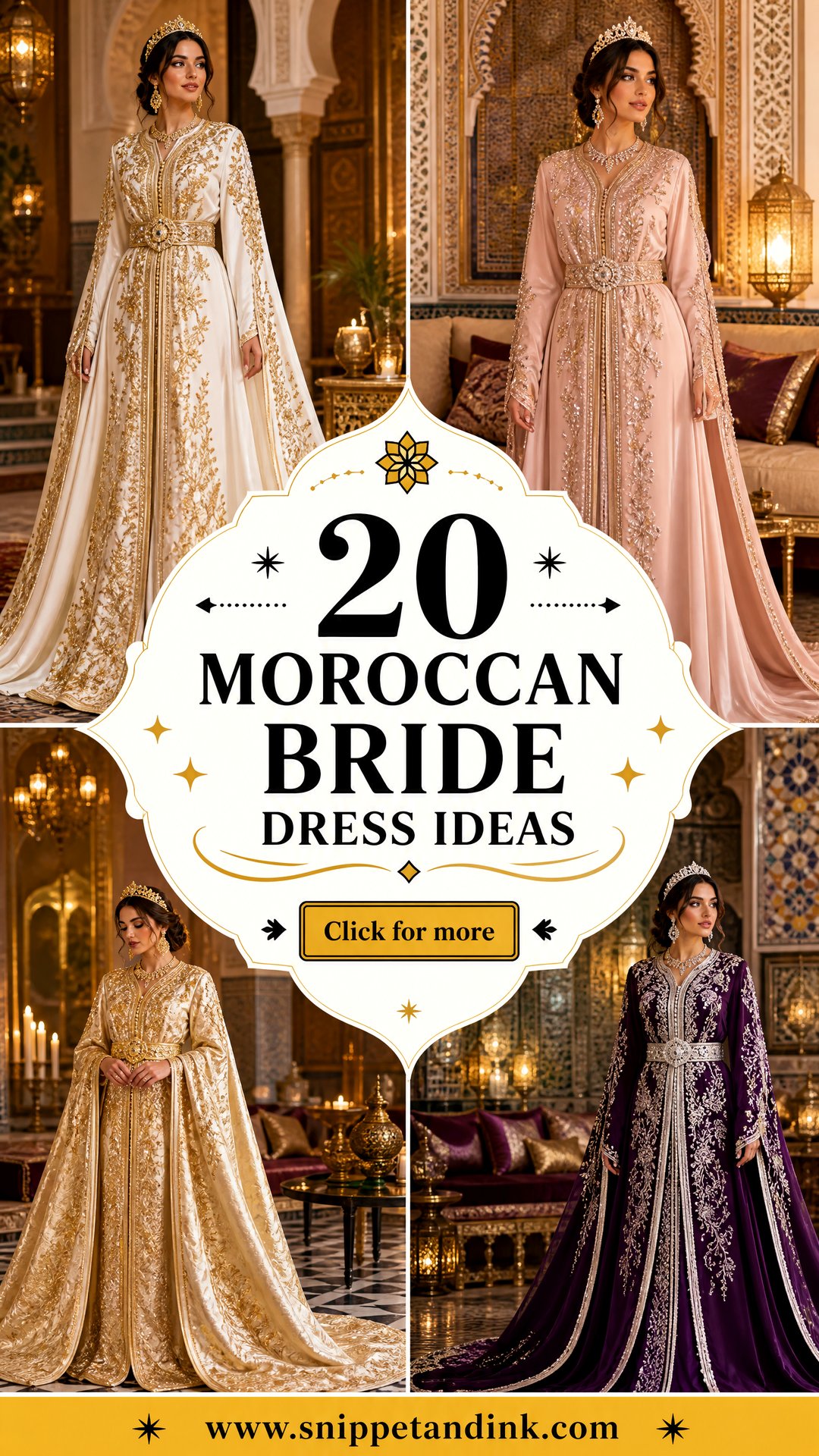 20 Moroccan Bride Dress Ideas for a Regal Wedding Style - 20 Moroccan Bride Dress Ideas for a Regal Wedding Style
