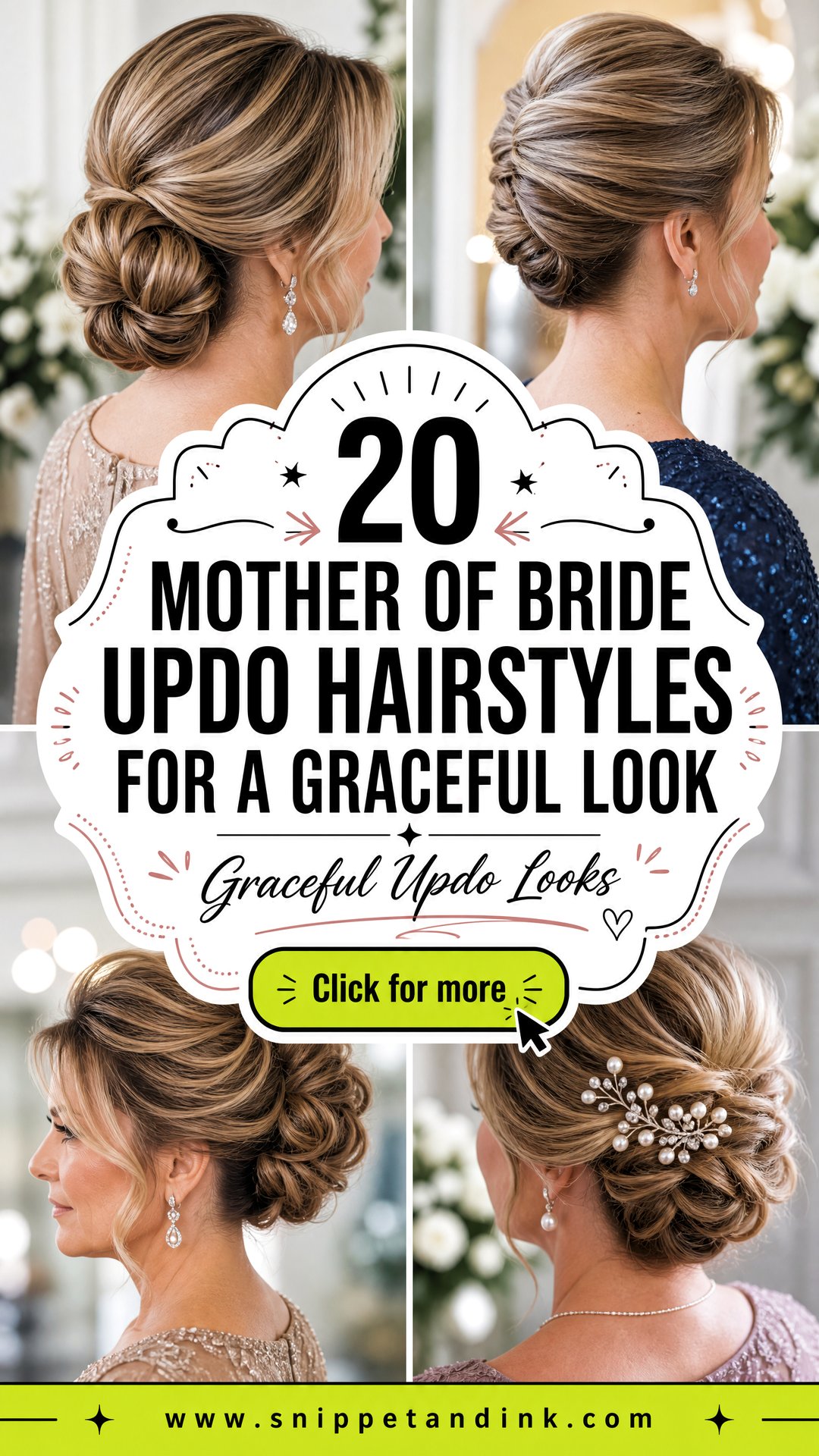 20 Mother of Bride Updo Hairstyles for a Graceful Look - 20 Mother of Bride Updo Hairstyles for a Graceful Look