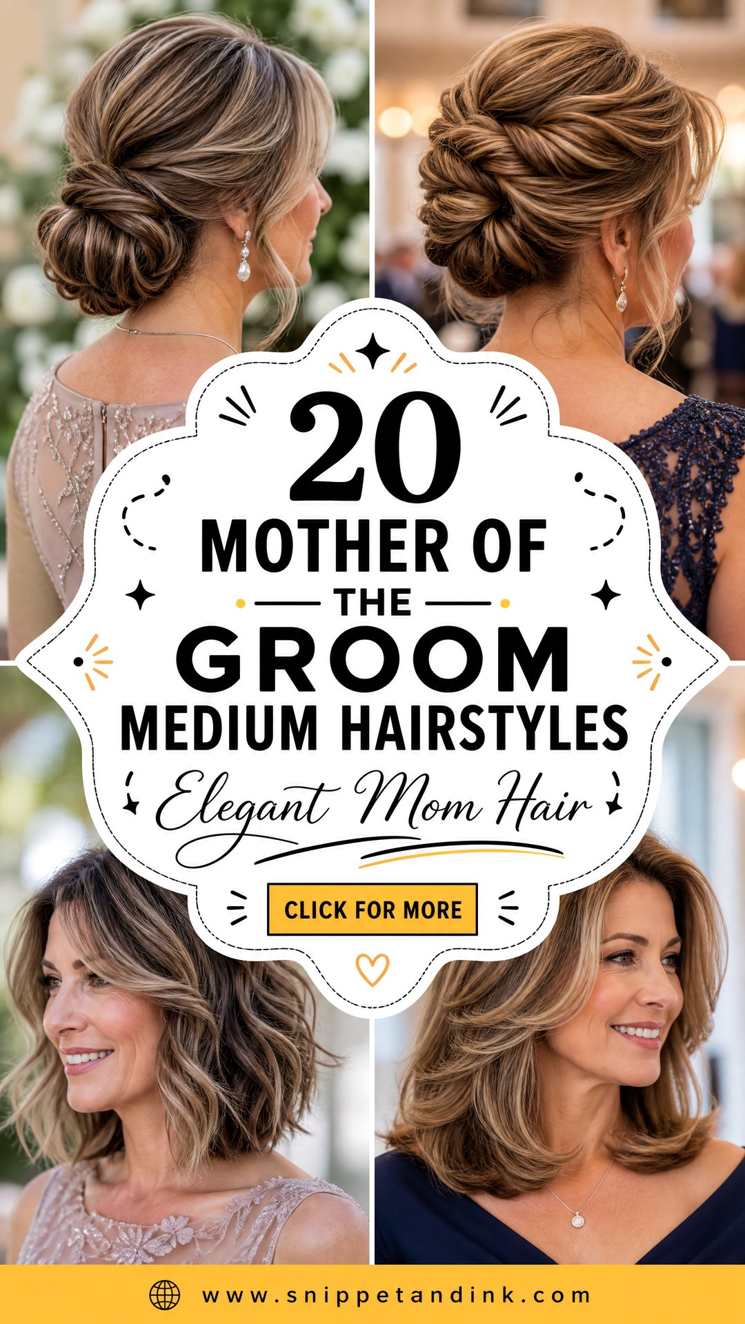 20 Mother of the Groom Medium Hairstyles for Elegant Moms - 20 Mother of the Groom Medium Hairstyles for Elegant Moms