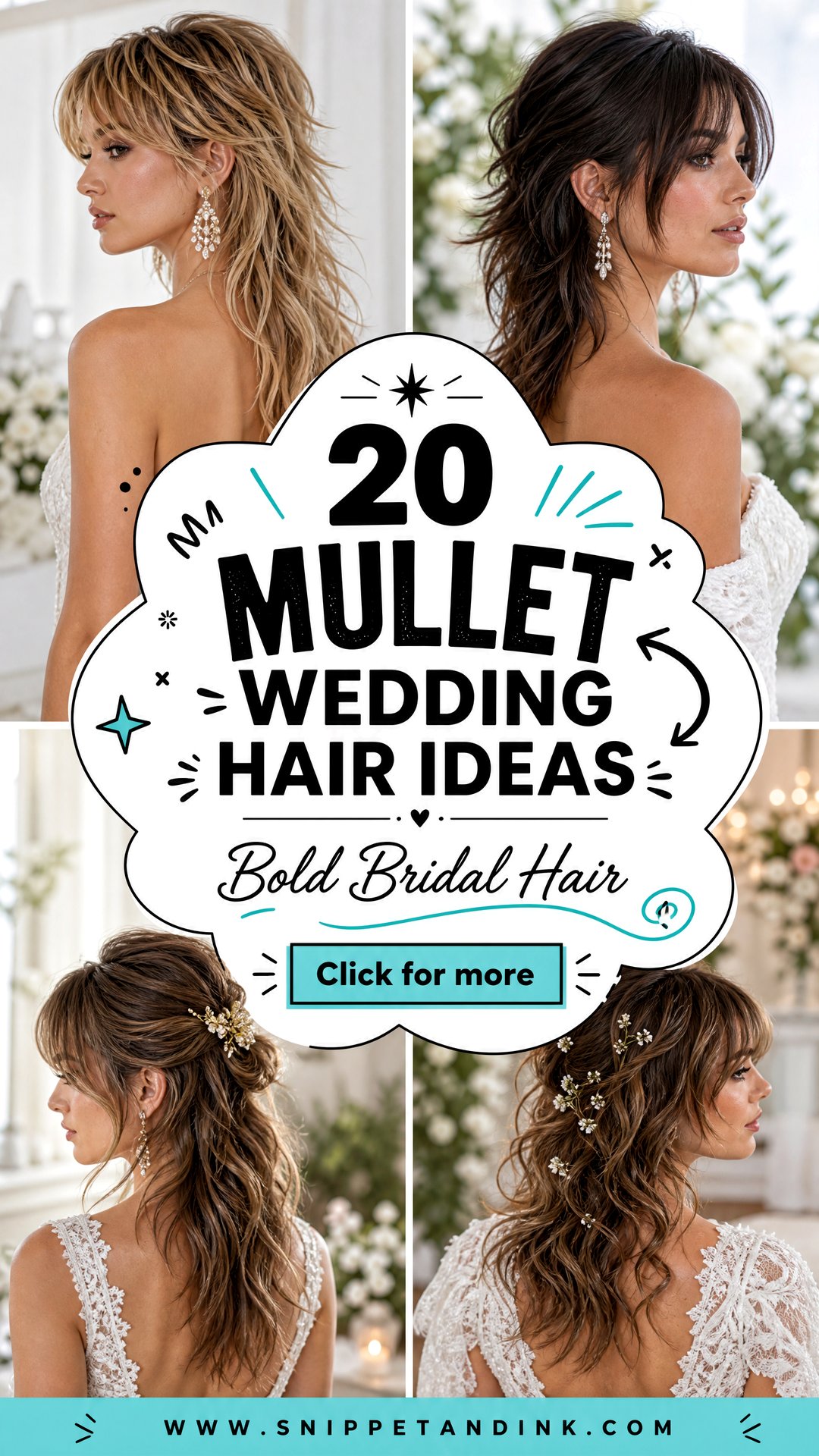 20 Mullet Wedding Hair Ideas for Bold Modern Bridal Style - 20 Mullet Wedding Hair Ideas for Bold Modern Bridal Style