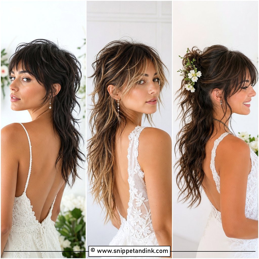 20 Mullet Wedding Hair Ideas for Bold Modern Bridal Style