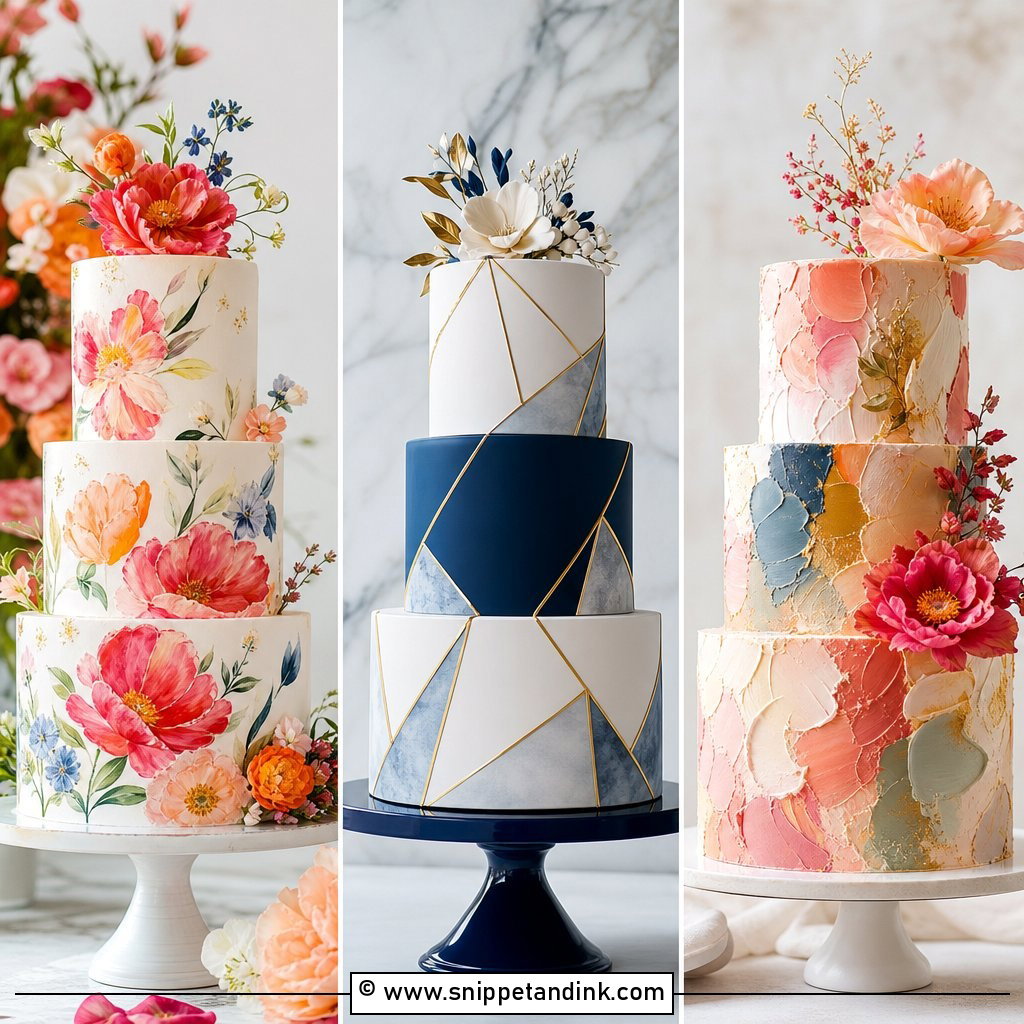20 Multi Color Cake Ideas for Wedding With Joyful Style
