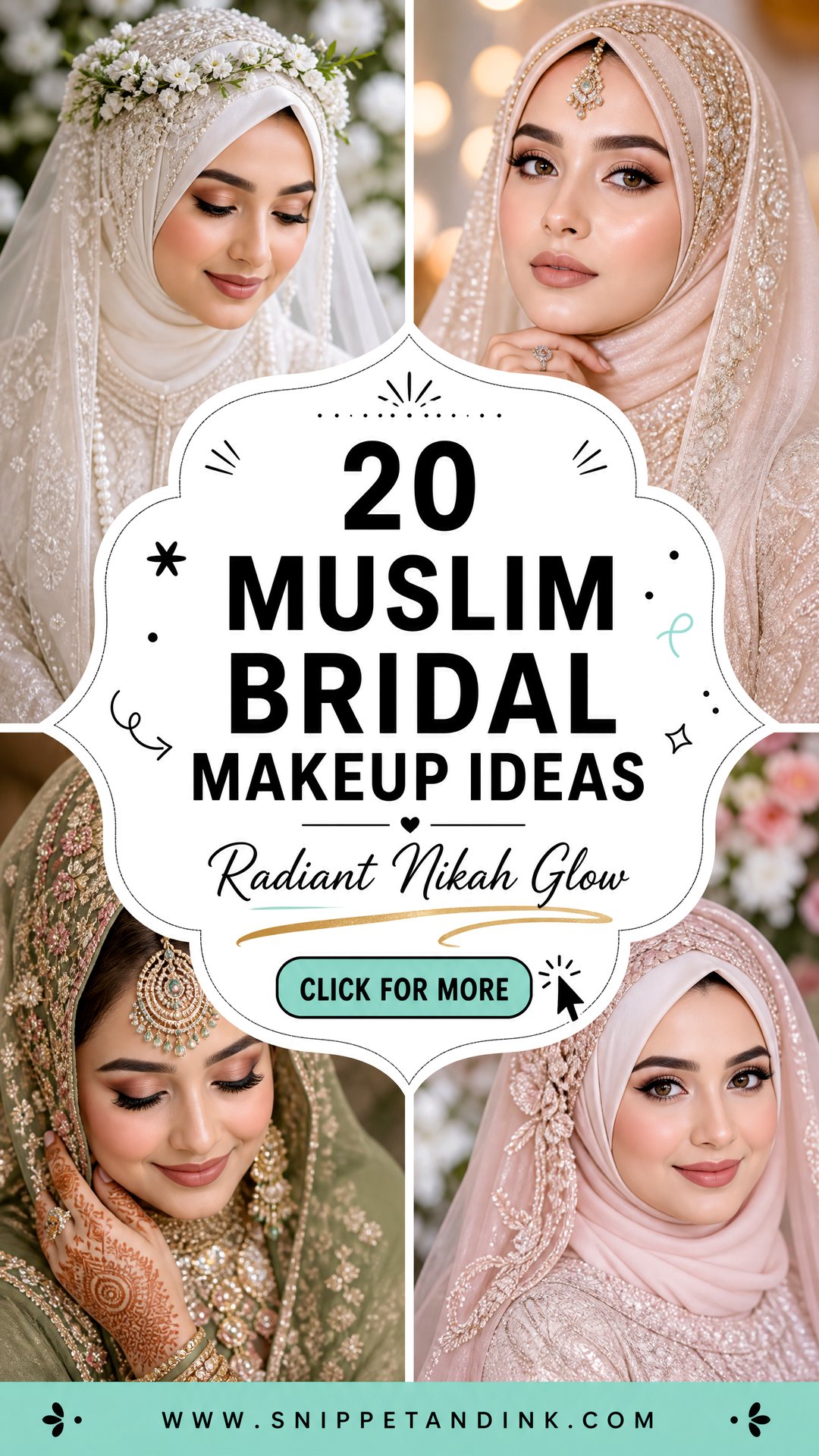 20 Muslim Bridal Makeup Ideas for a Radiant Nikah Glow - 20 Muslim Bridal Makeup Ideas for a Radiant Nikah Glow