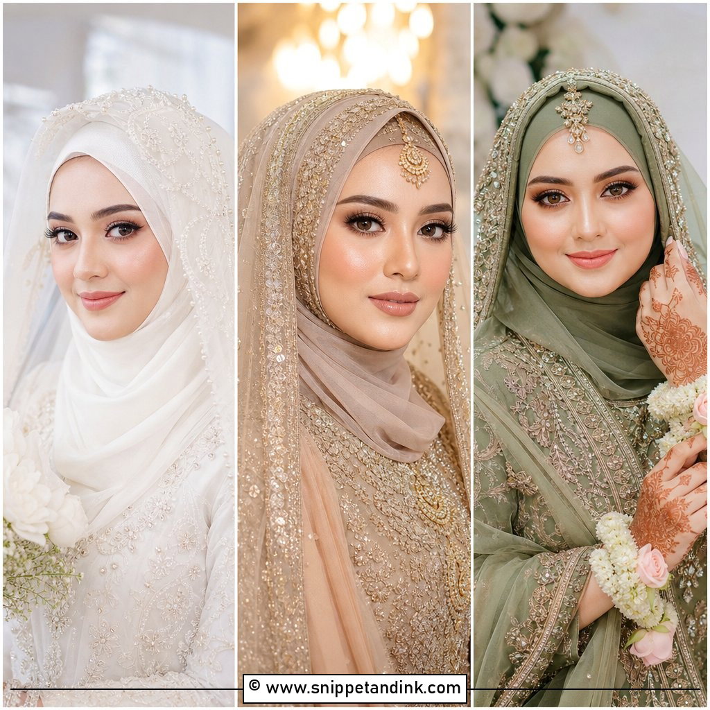 20 Muslim Bridal Makeup Ideas for a Radiant Nikah Glow