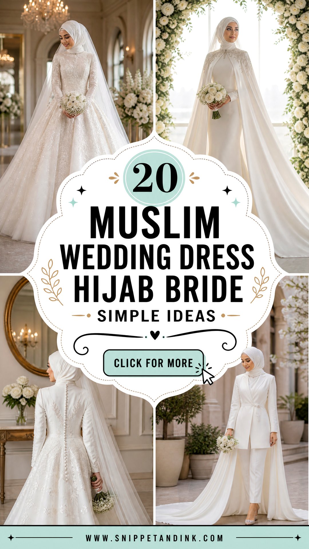 20 Muslim Wedding Dress Hijab Bride Simple Ideas Elegant Looks - 20 Muslim Wedding Dress Hijab Bride Simple Ideas: Elegant Looks