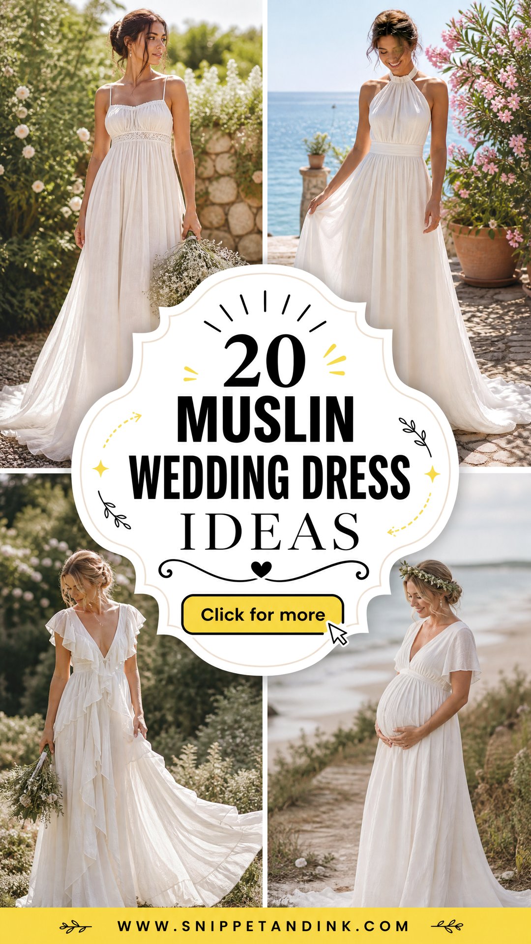 20 Muslin Wedding Dress Ideas Dreamy Looks for Summer Brides - 20 Muslin Wedding Dress Ideas: Dreamy Looks for Summer Brides