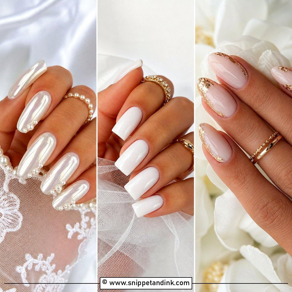 20 Nail Art Design for Bride Ideas Stunning Looks