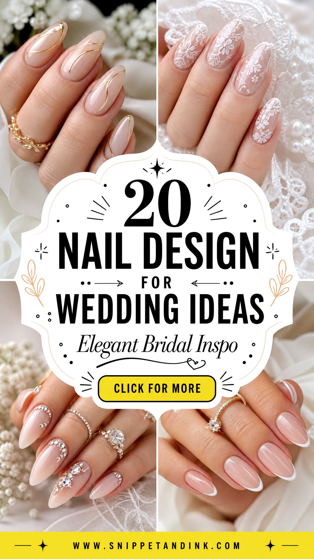 20 Nail Design For Wedding Ideas Elegant Bridal Inspo Now - 20 Nail Design For Wedding Ideas: Elegant Bridal Inspo Now