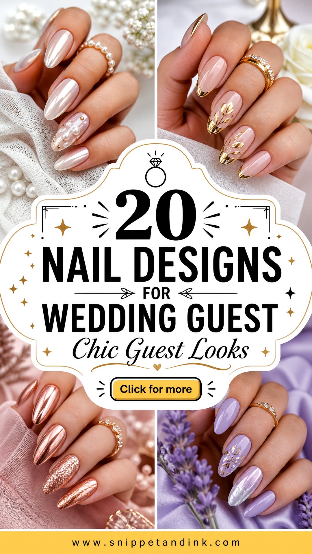 20 Nail Designs for Wedding Guest Chic Looks to Copy - 20 Nail Designs for Wedding Guest: Chic Looks to Copy
