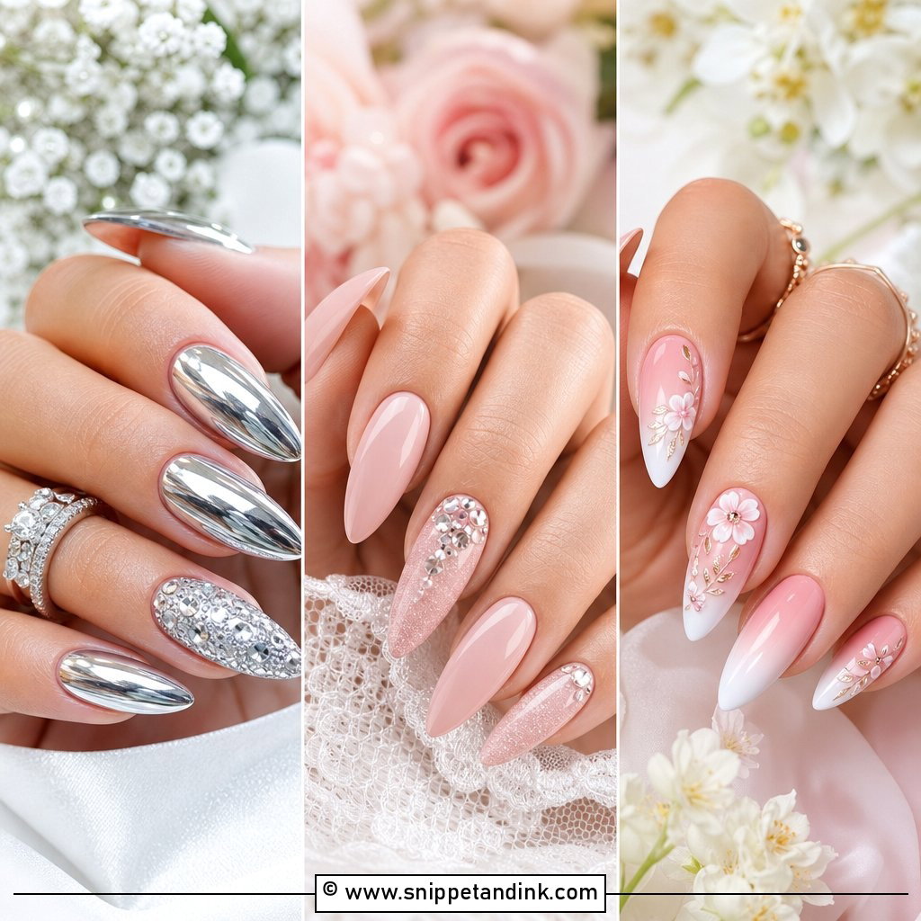 20 Nail Extensions for Wedding Ideas Glam Bridal Looks