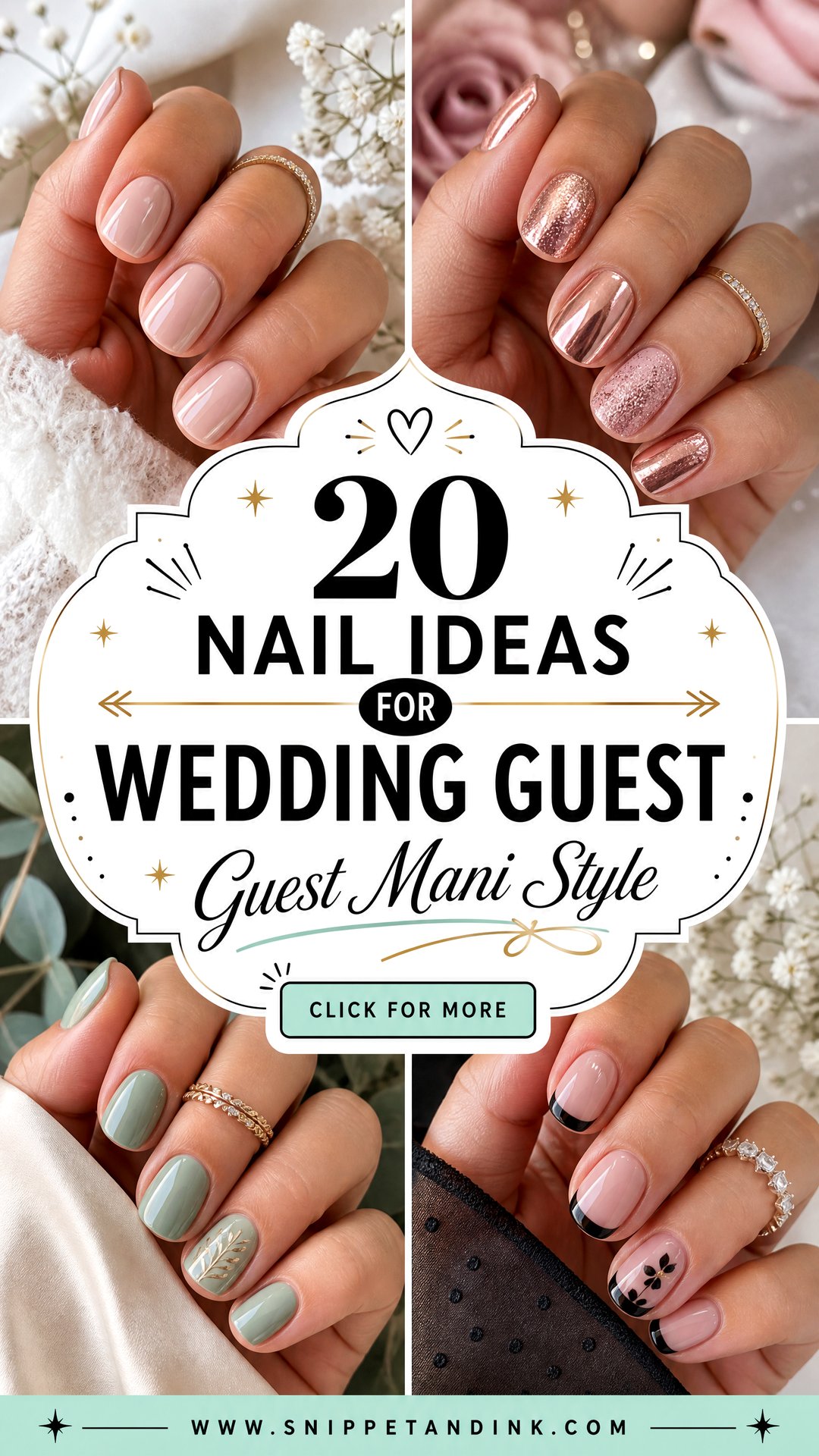 20 Nail Ideas for Wedding Guest Chic Looks to Wear Now - 20 Nail Ideas for Wedding Guest: Chic Looks to Wear Now