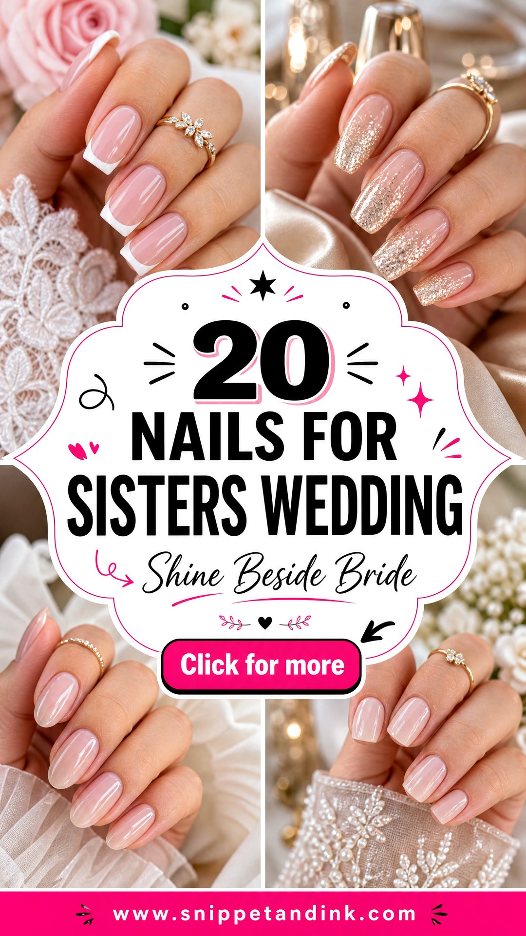 20 Nails for Sisters Wedding to Shine Beside the Bride - 20 Nails for Sisters Wedding to Shine Beside the Bride