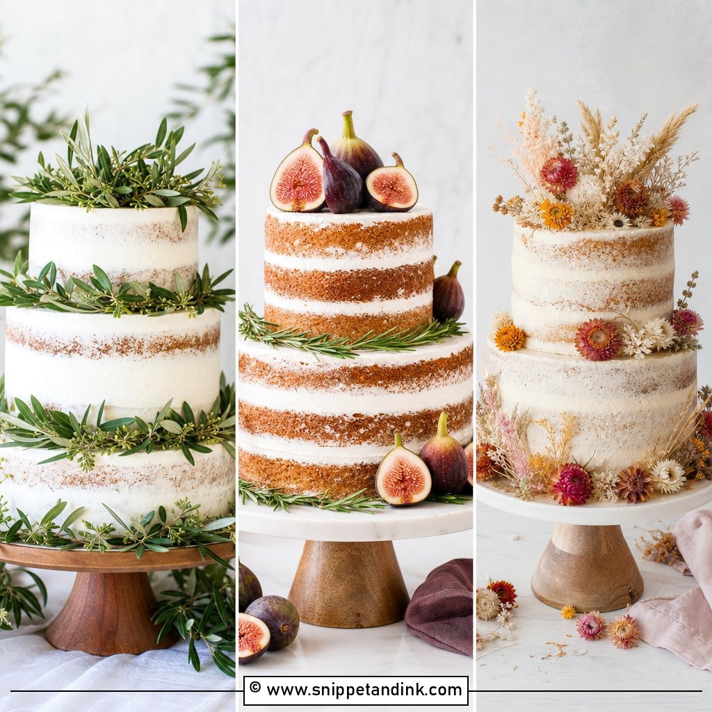 20 Naked Wedding Cake Ideas for Chic Rustic Receptions