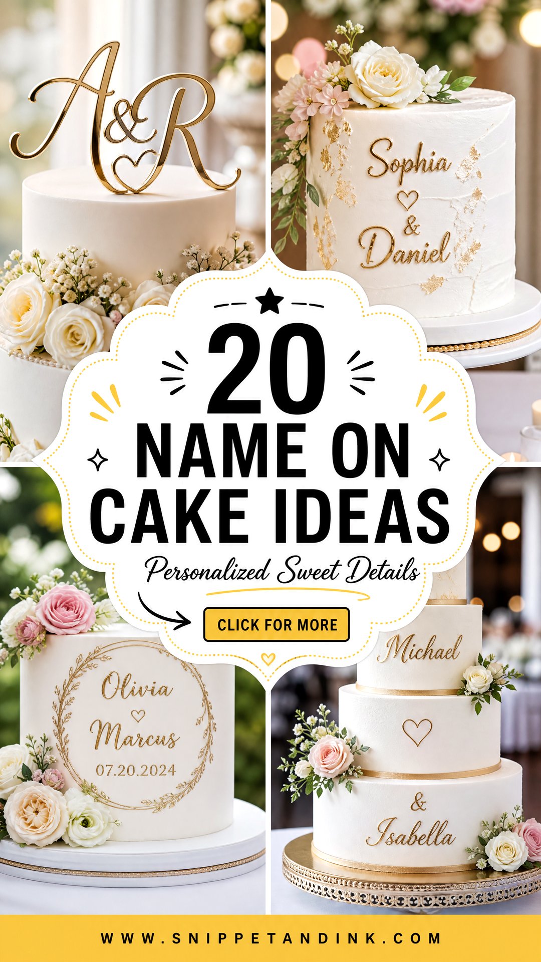 20 Name on Cake Ideas for Wedding to Personalize Dessert - 20 Name on Cake Ideas for Wedding to Personalize Dessert