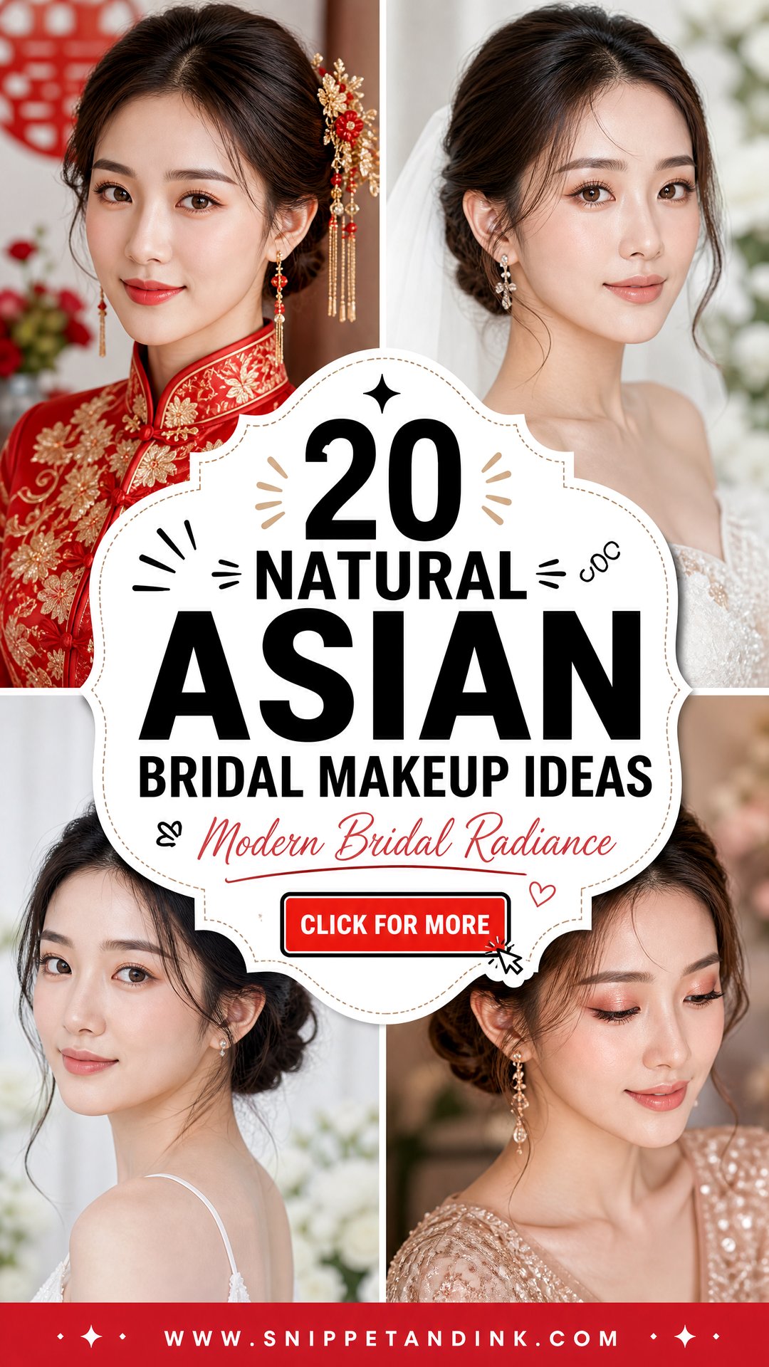 20 Natural Asian Bridal Makeup Ideas for Modern Brides - 20 Natural Asian Bridal Makeup Ideas for Modern Brides