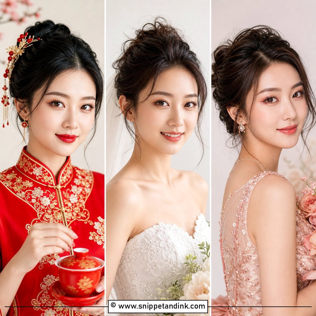 20 Natural Asian Bridal Makeup Ideas for Modern Brides