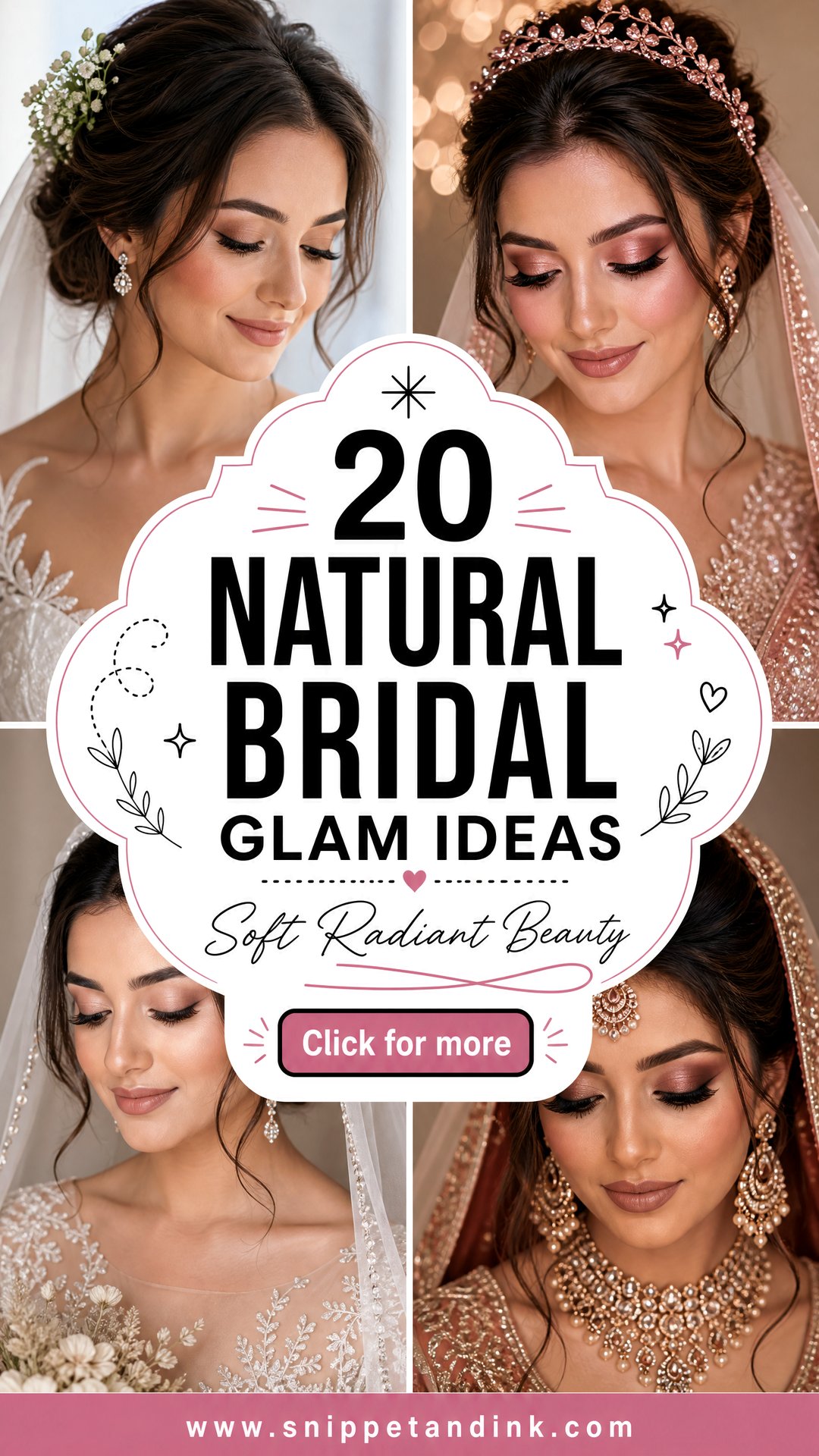 20 Natural Bridal Glam Ideas for Soft Radiant Brides - 20 Natural Bridal Glam Ideas for Soft, Radiant Brides