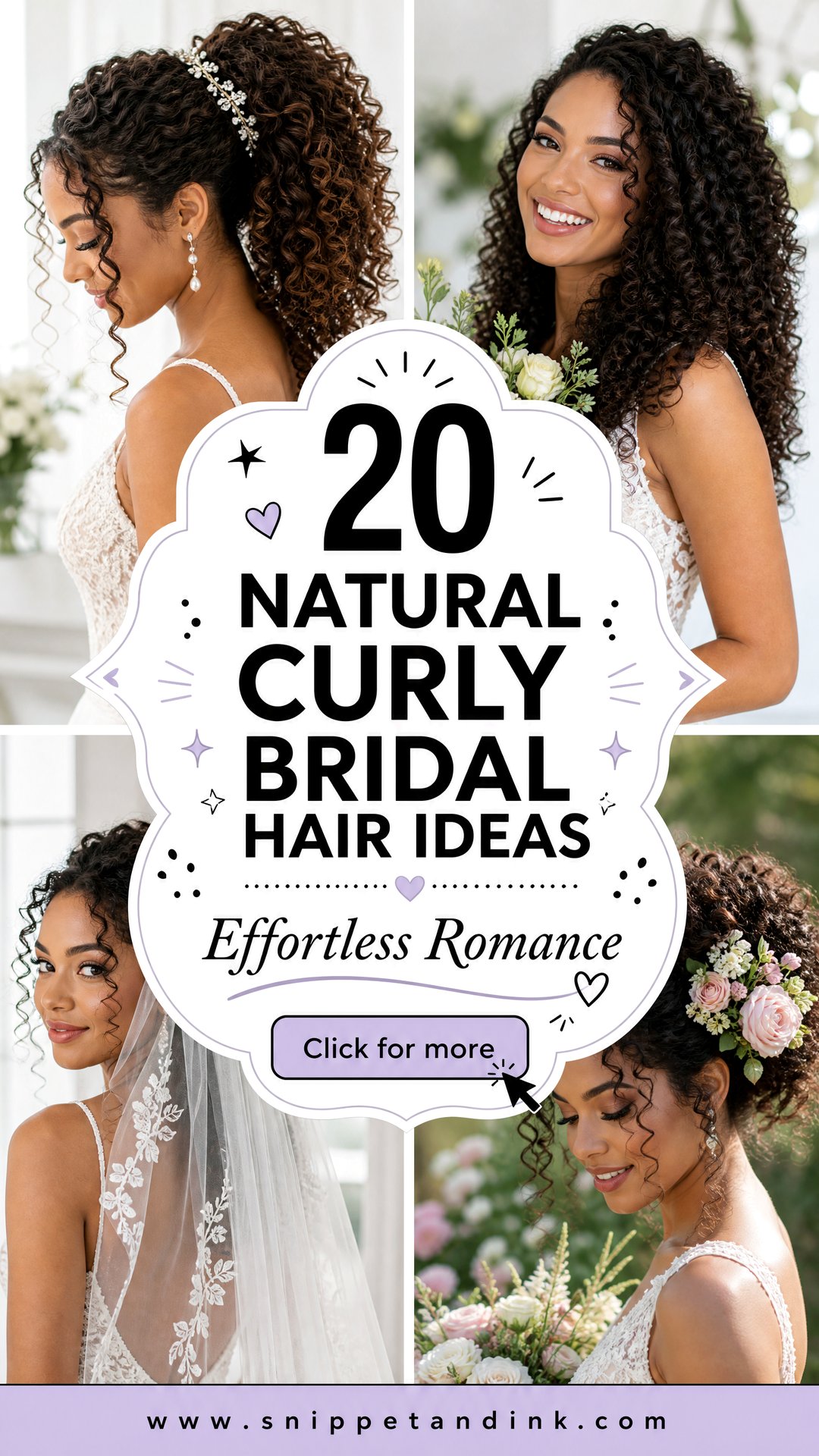 20 Natural Curly Bridal Hair Ideas For Effortless Romance - 20 Natural Curly Bridal Hair Ideas For Effortless Romance