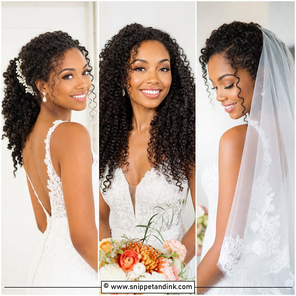 20 Natural Curly Bridal Hair Ideas For Effortless Romance
