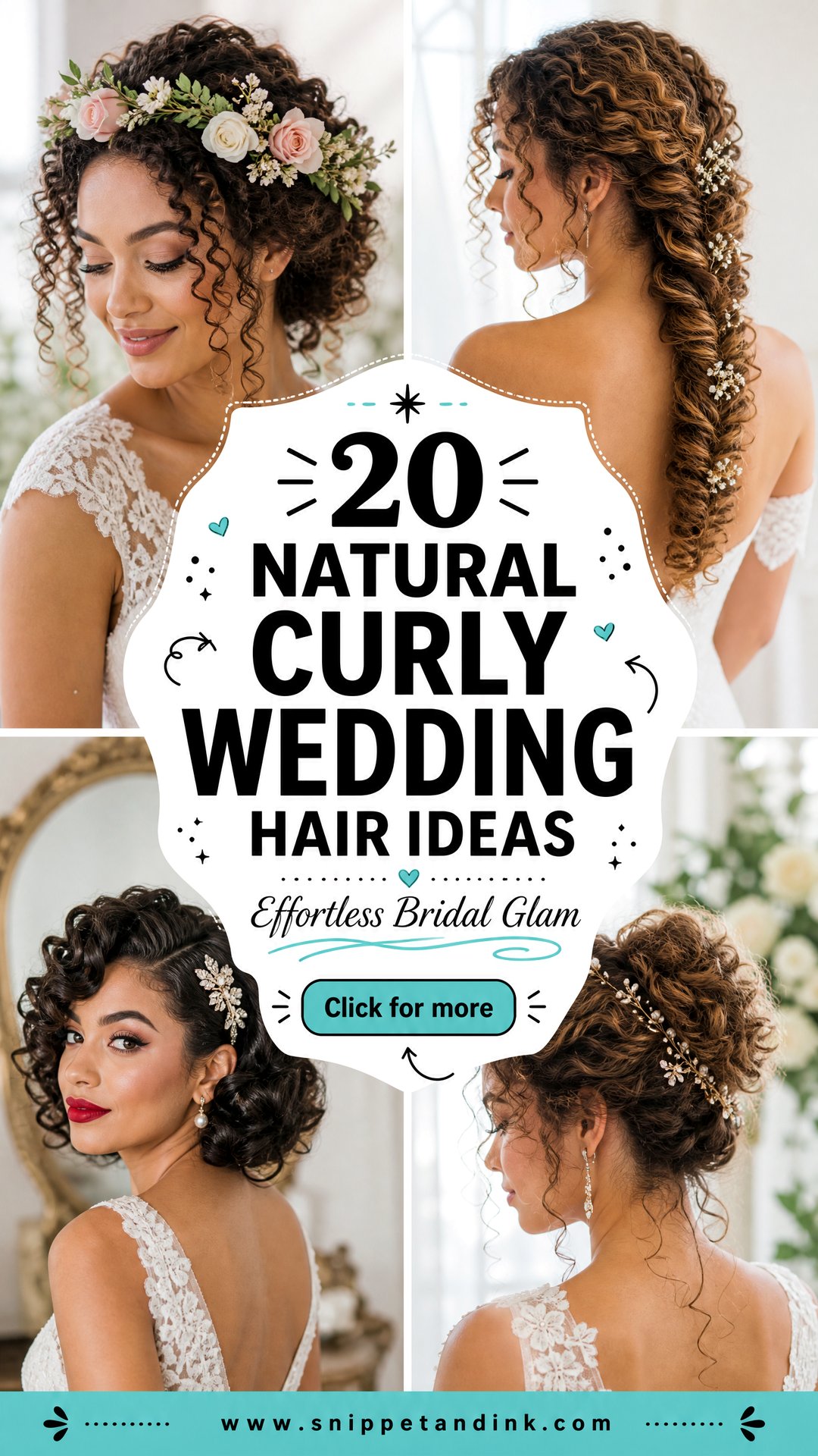 20 Natural Curly Wedding Hair Ideas for Effortless Glam - 20 Natural Curly Wedding Hair Ideas for Effortless Glam