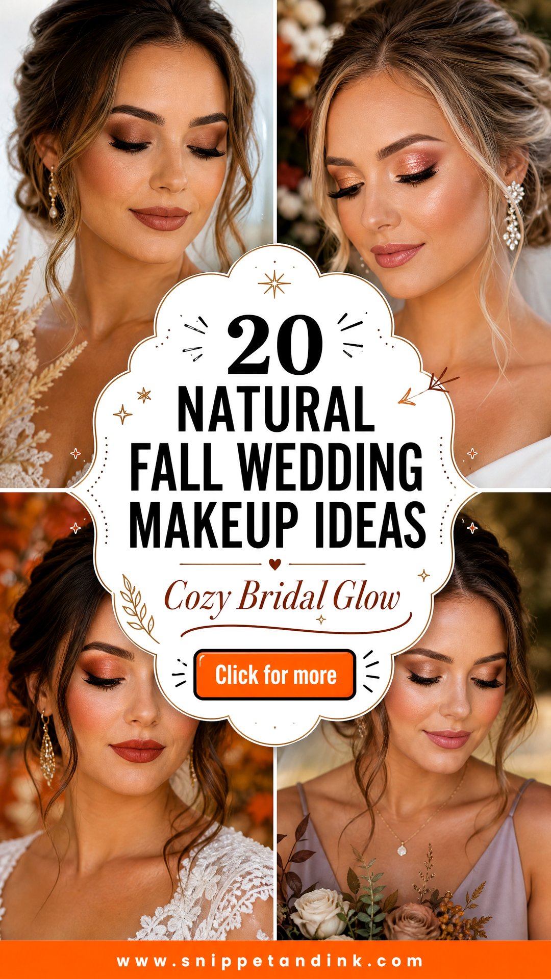 20 Natural Fall Wedding Makeup Ideas For Cozy Bridal Glow - 20 Natural Fall Wedding Makeup Ideas For Cozy Bridal Glow