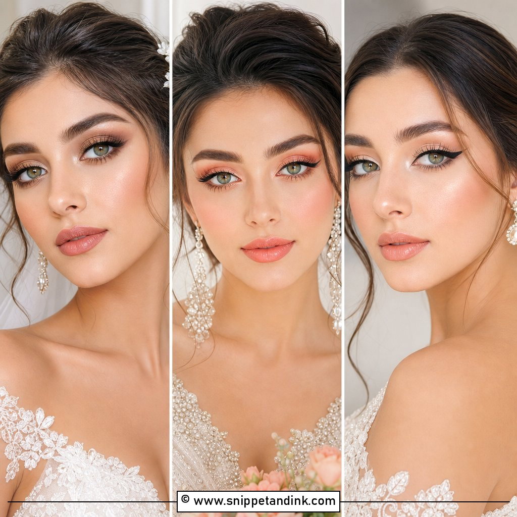 20 Natural Glam Bridal Makeup For Green Eyes Soft Wow Looks