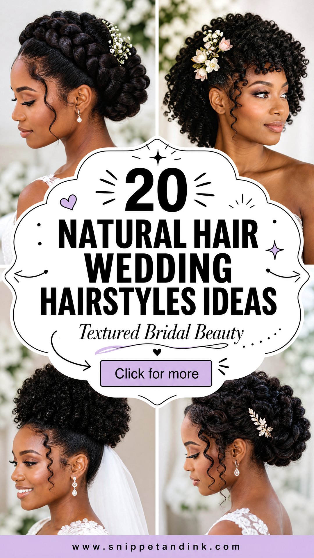 20 Natural Hair Wedding Hairstyles For Textured Bridal Beauty - 20 Natural Hair Wedding Hairstyles For Textured Bridal Beauty