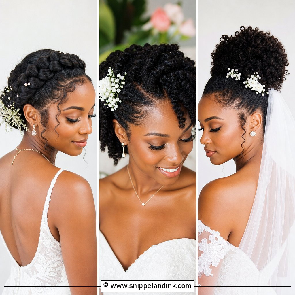 20 Natural Hair Wedding Hairstyles For Textured Bridal Beauty