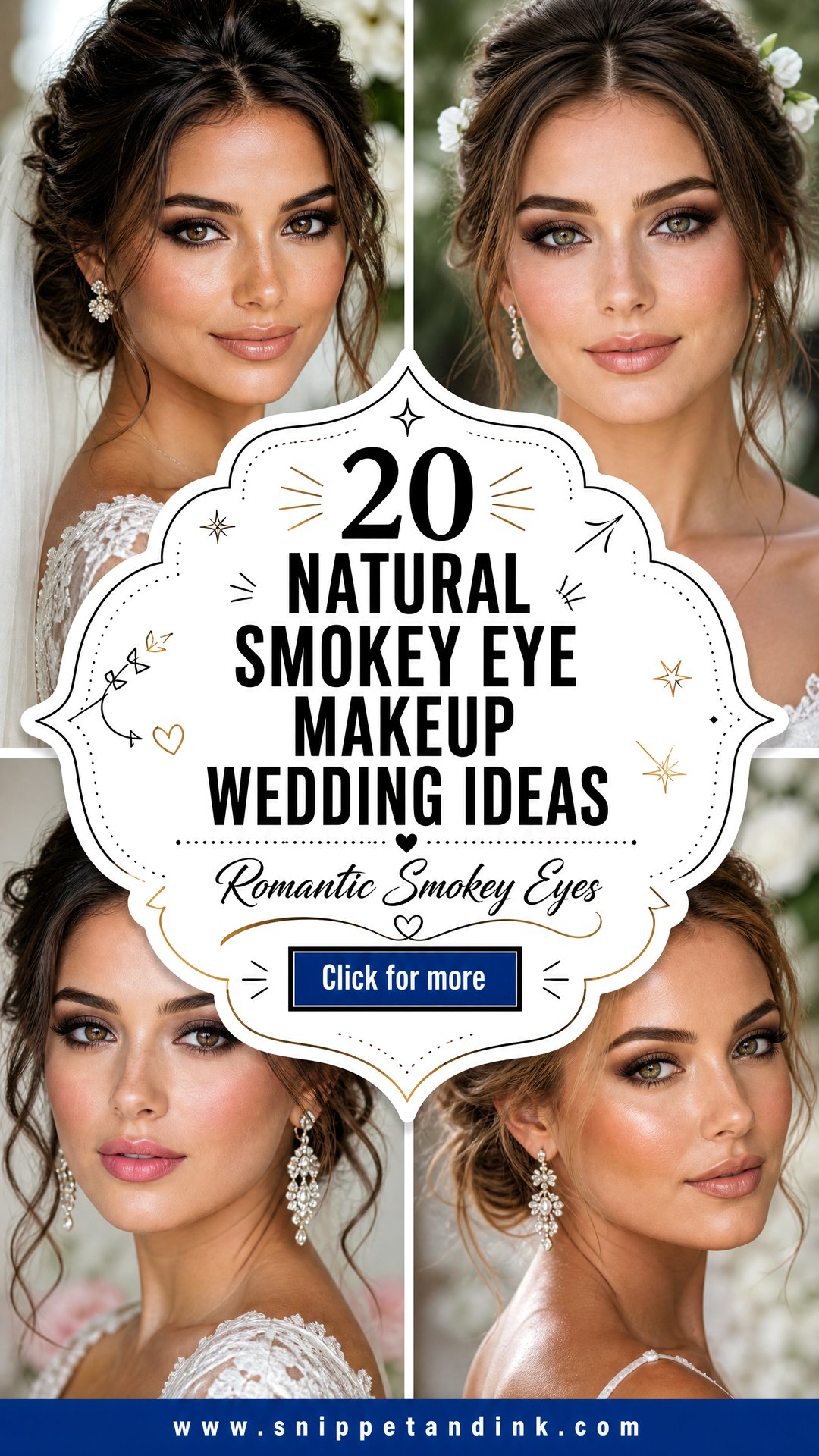 20 Natural Smokey Eye Makeup Wedding Ideas for Romantic Eyes - 20 Natural Smokey Eye Makeup Wedding Ideas for Romantic Eyes