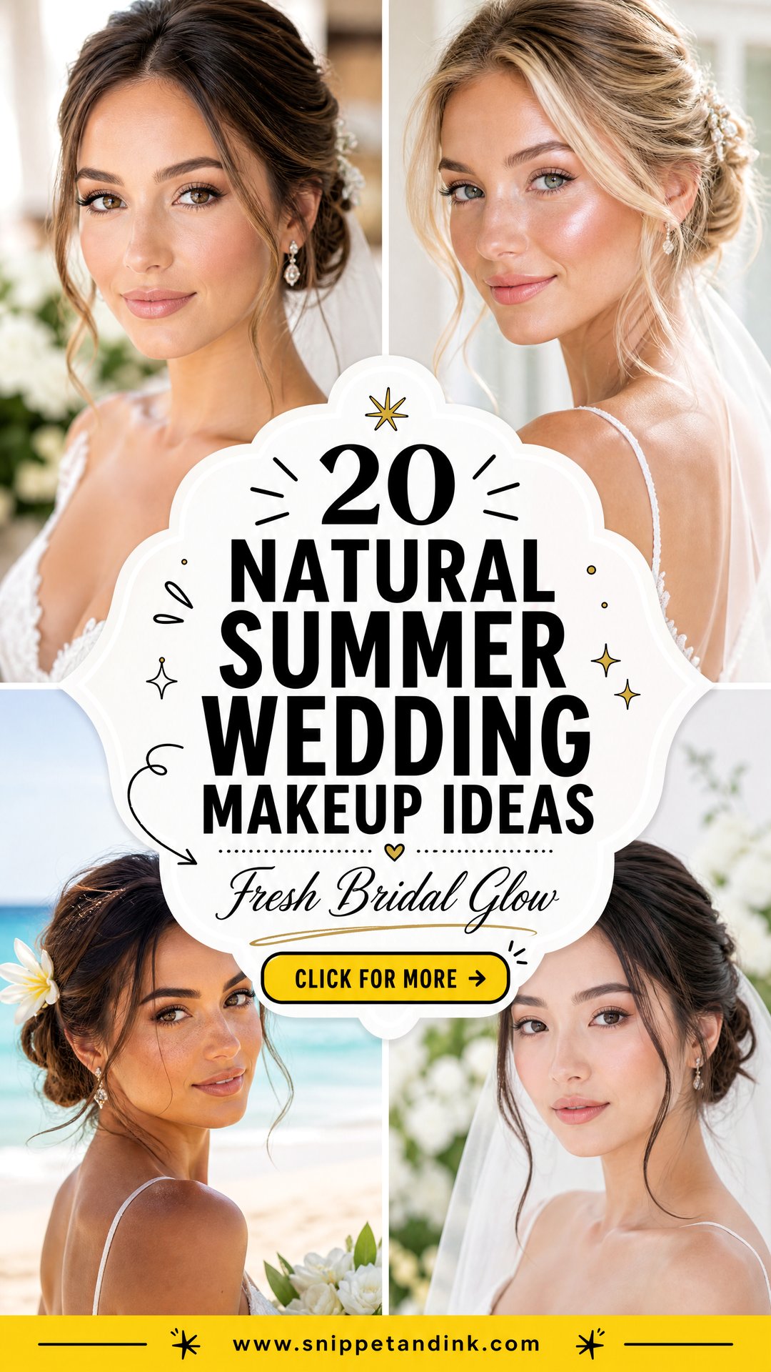 20 Natural Summer Wedding Makeup Ideas for Fresh Bridal Glow - 20 Natural Summer Wedding Makeup Ideas for Fresh Bridal Glow