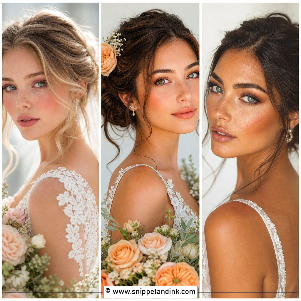 20 Natural Wedding Bride Makeup Ideas for Timeless Bridal Glow