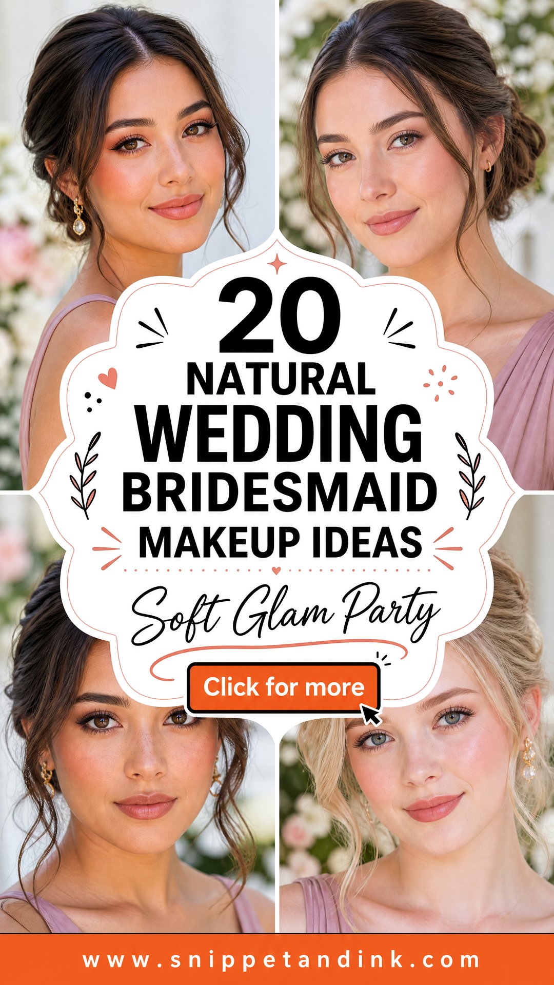 20 Natural Wedding Bridesmaid Makeup Ideas for Soft Glam - 20 Natural Wedding Bridesmaid Makeup Ideas for Soft Glam