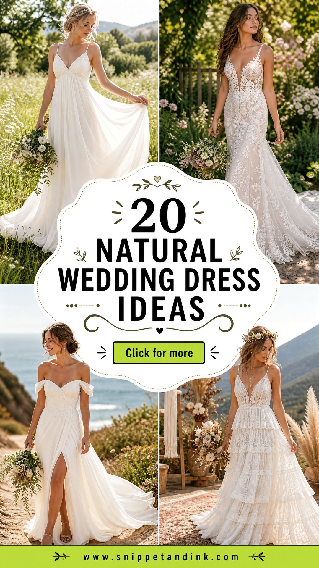 20 Natural Wedding Dress Ideas Effortless Looks for Todays Bride - 20 Natural Wedding Dress Ideas: Effortless Looks for Today’s Bride