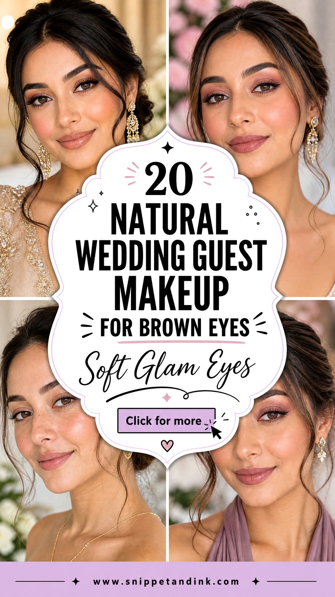 20 Natural Wedding Guest Makeup for Brown Eyes Soft Glam - 20 Natural Wedding Guest Makeup for Brown Eyes: Soft Glam