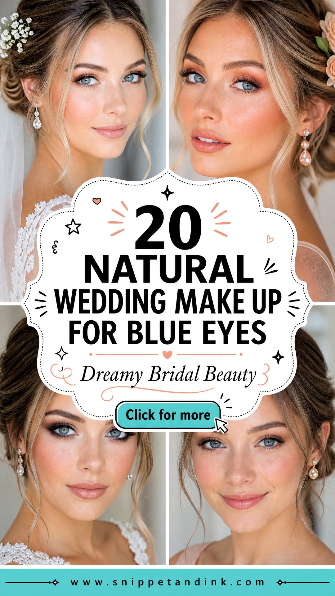 20 Natural Wedding Make Up for Blue Eyes Soft Bridal Looks - 20 Natural Wedding Make Up for Blue Eyes: Soft Bridal Looks