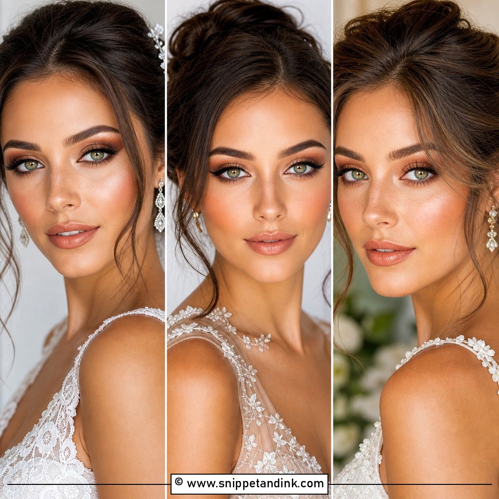 20 Natural Wedding Make Up for Green Eyes Soft Bridal Looks