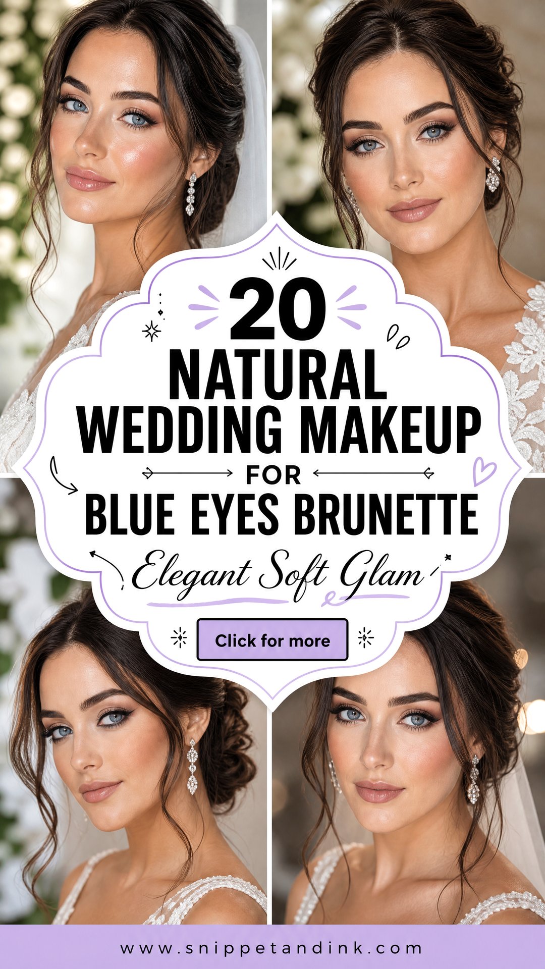 20 Natural Wedding Makeup for Blue Eyes Brunette Soft Glam - 20 Natural Wedding Makeup for Blue Eyes Brunette: Soft Glam