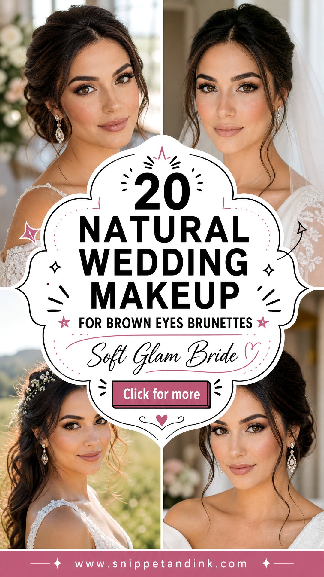 20 Natural Wedding Makeup for Brown Eyes Brunettes Soft Glam - 20 Natural Wedding Makeup for Brown Eyes Brunettes: Soft Glam