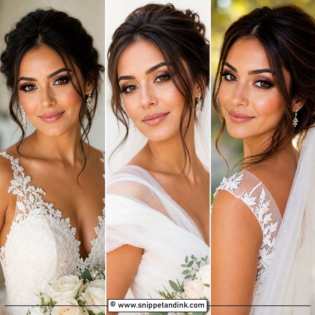 20 Natural Wedding Makeup for Brown Eyes Brunettes Soft Glam