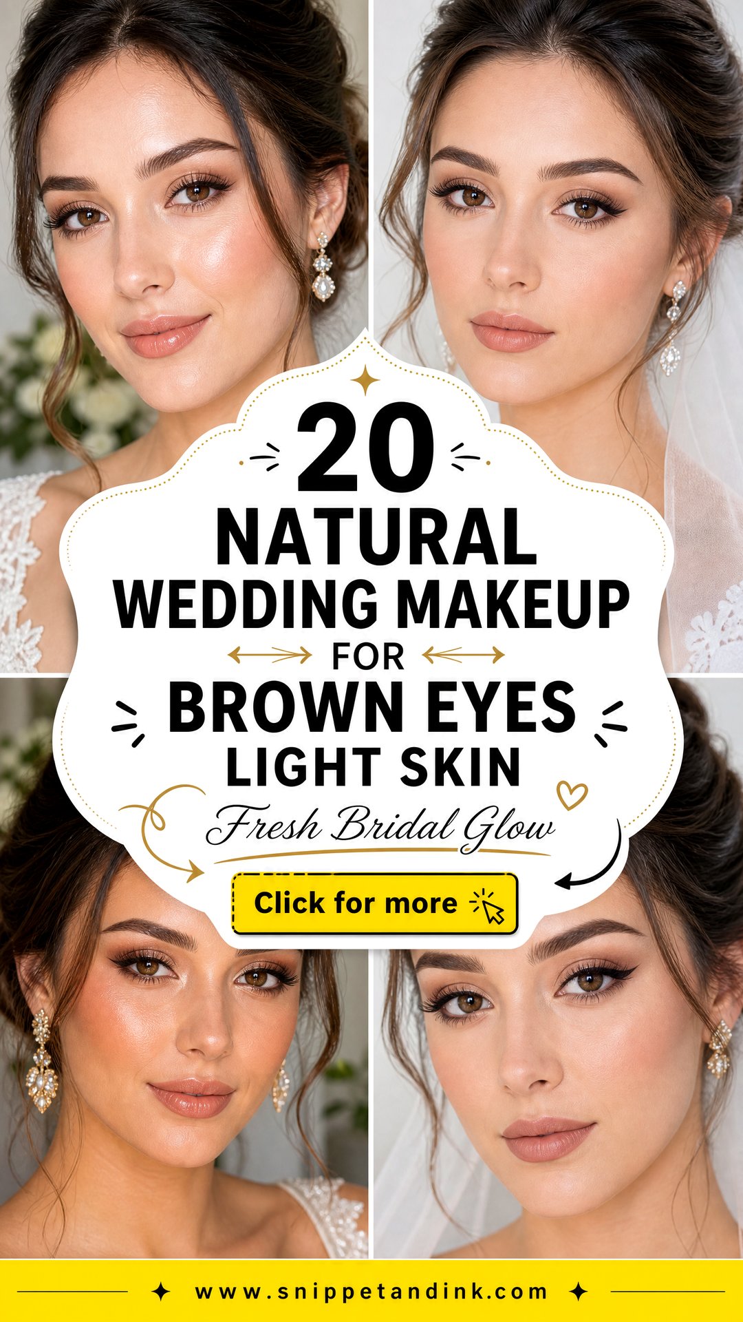 20 Natural Wedding Makeup for Brown Eyes Light Skin Glow - 20 Natural Wedding Makeup for Brown Eyes Light Skin: Glow