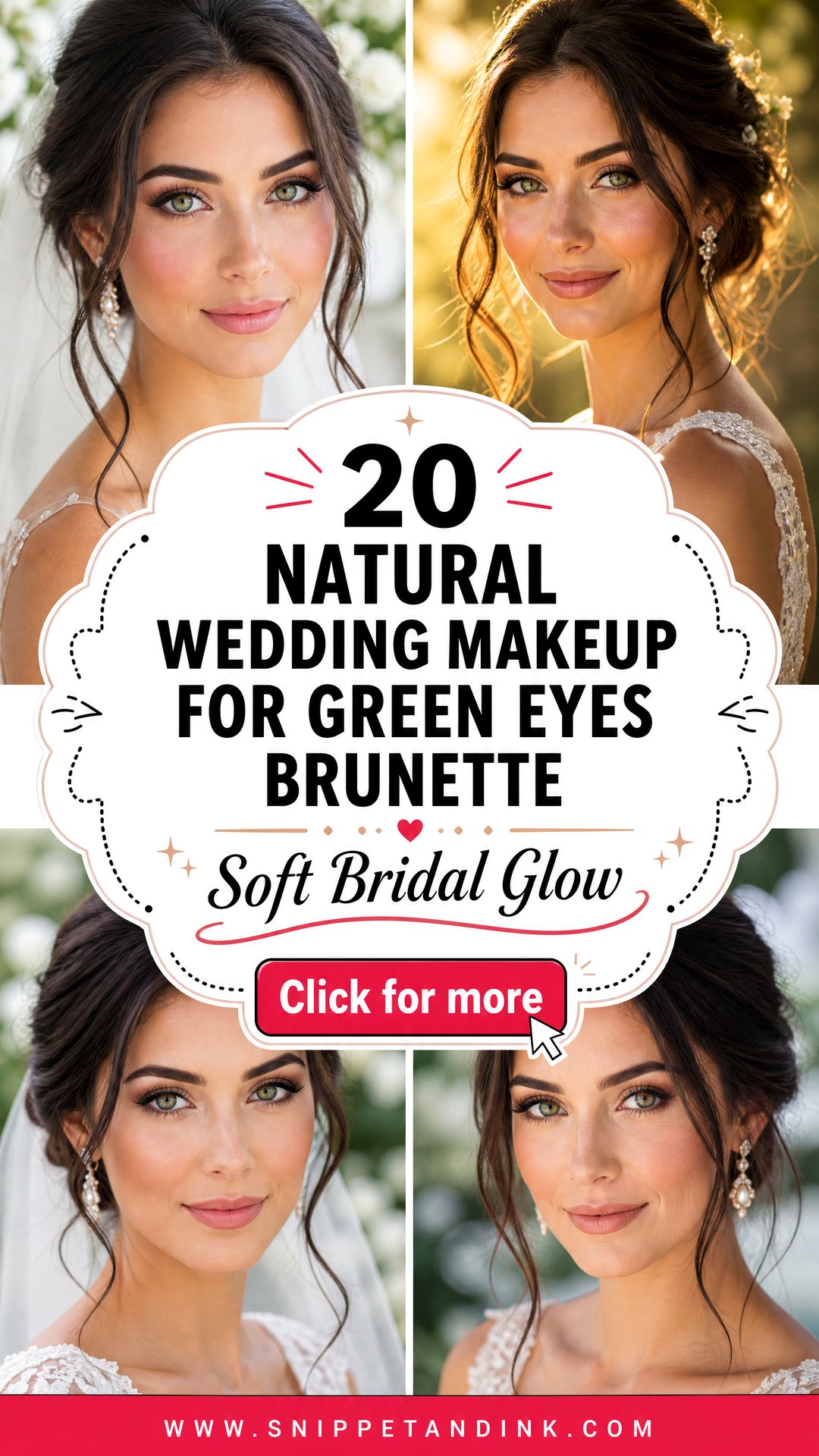20 Natural Wedding Makeup for Green Eyes Brunette Soft Glam - 20 Natural Wedding Makeup for Green Eyes Brunette: Soft Glam