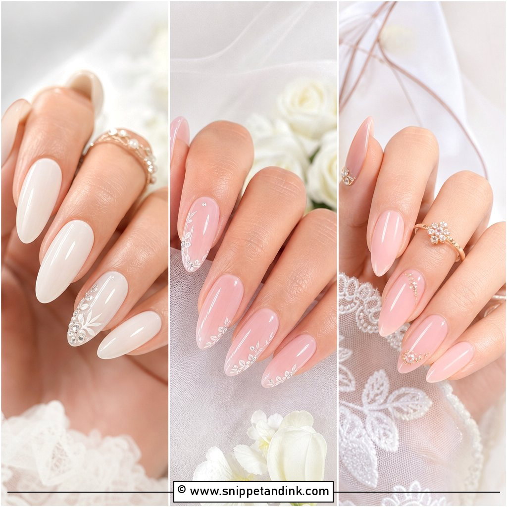 20 Natural Wedding Nails for Bride Soft Elegant Looks