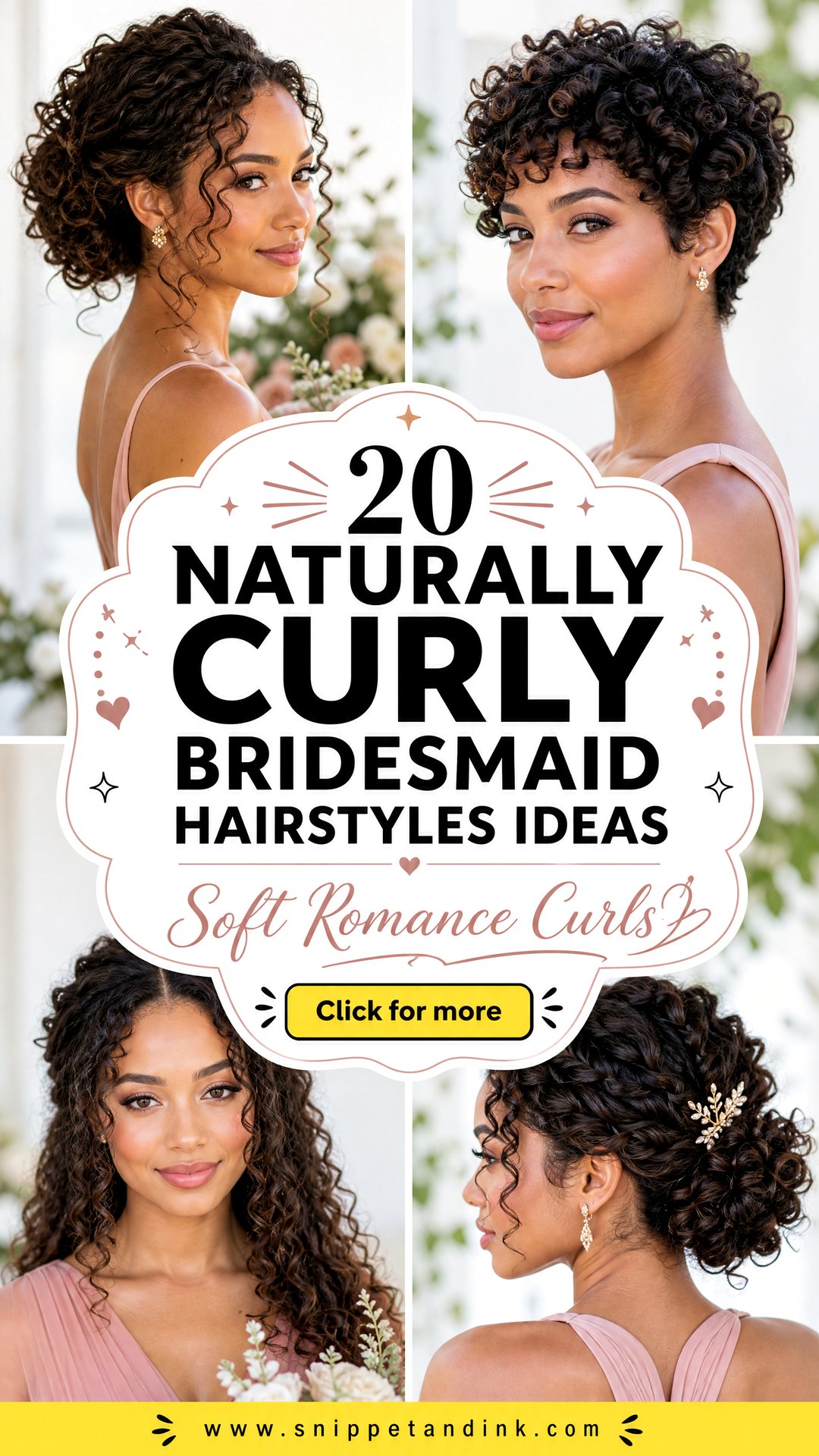 20 Naturally Curly Bridesmaid Hairstyles for Soft Romance - 20 Naturally Curly Bridesmaid Hairstyles for Soft Romance