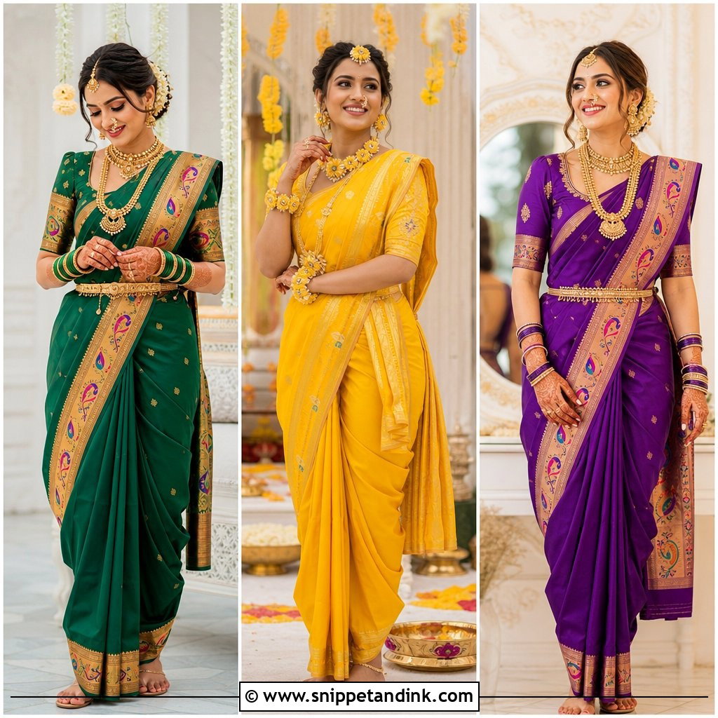 20 Nauvari Bride Look Ideas: Stunning Maharashtrian Wedding Styles