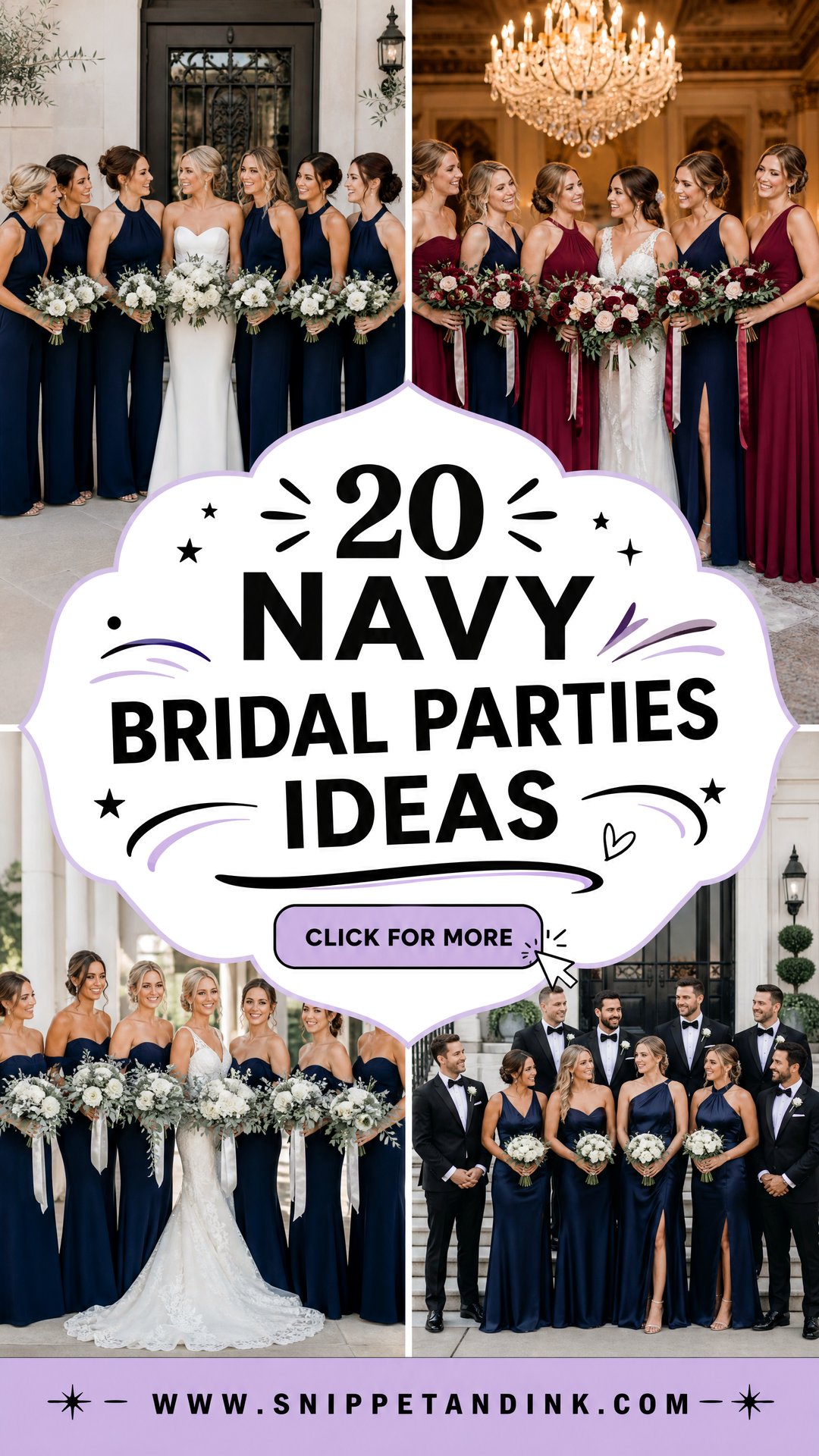 20 Navy Bridal Parties Ideas Chic Looks for a Polished Wedding - 20 Navy Bridal Parties Ideas: Chic Looks for a Polished Wedding