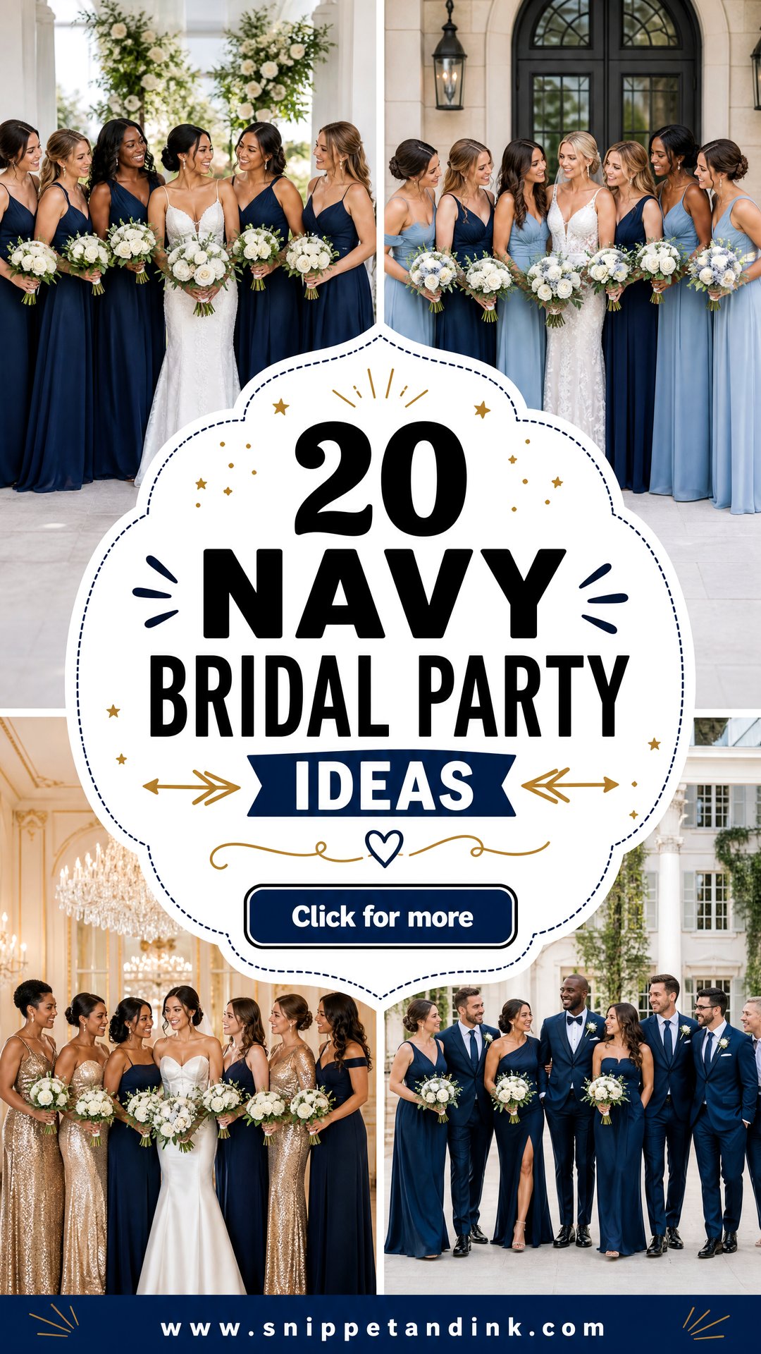 20 Navy Bridal Party Ideas for a Polished Wedding Palette - 20 Navy Bridal Party Ideas for a Polished Wedding Palette