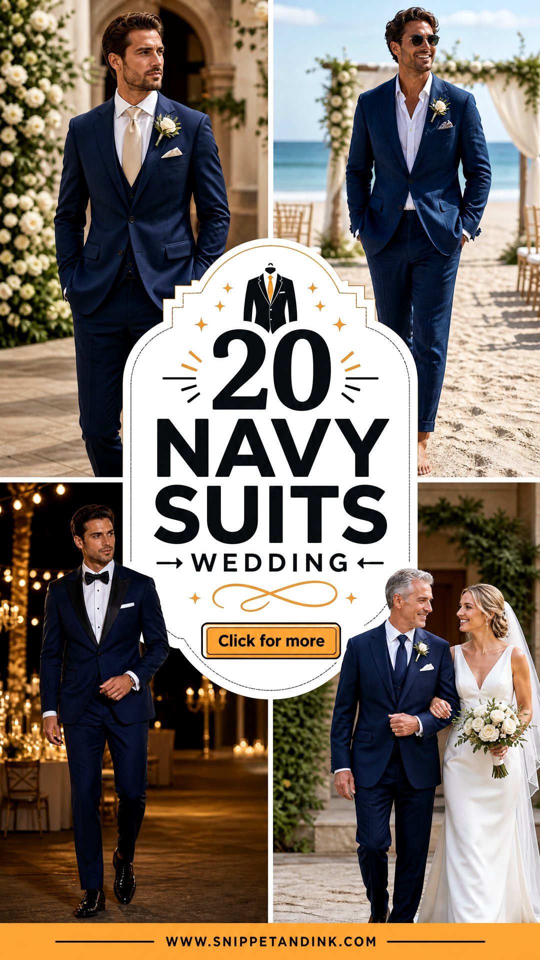 20 Navy Suits Wedding Sharp Groom Looks for Every Season - 20 Navy Suits Wedding: Sharp Groom Looks for Every Season