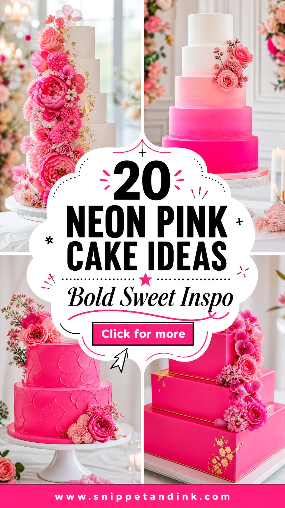 20 Neon Pink Cake Ideas for Wedding Bold Modern Inspo - 20 Neon Pink Cake Ideas for Wedding: Bold Modern Inspo