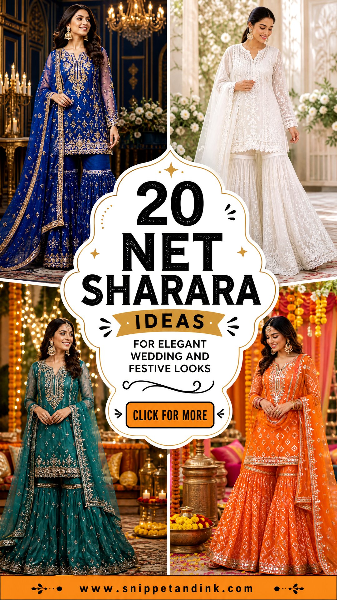 20 Net Sharara Ideas for Elegant Wedding and Festive Looks - 20 Net Sharara Ideas for Elegant Wedding and Festive Looks