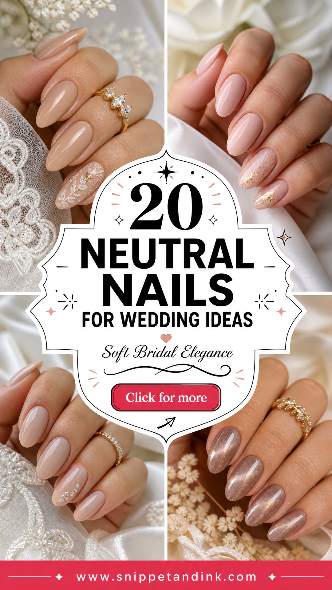 20 Neutral Nails for Wedding Chic Ideas for Every Bride - 20 Neutral Nails for Wedding: Chic Ideas for Every Bride
